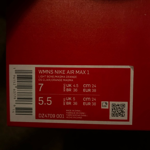Nike airmax 1 Brand new!!! Women’s size 7 - Picture 5 of 5